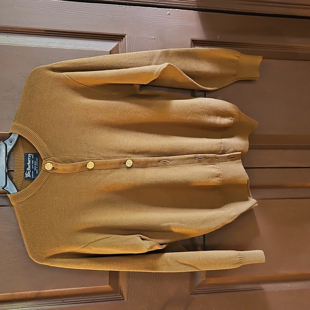 Vintage Burberry Brown Cardigan